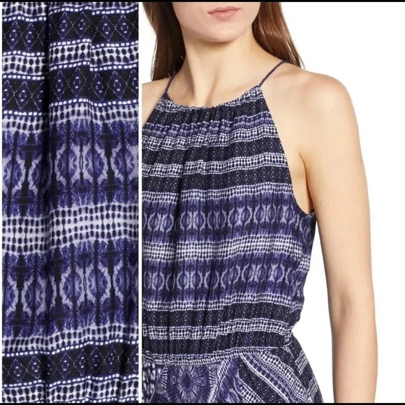 Cupcakes & Cashmere Navy Print Darden Mini Shift Dress Size XS - Picture 10 of 12